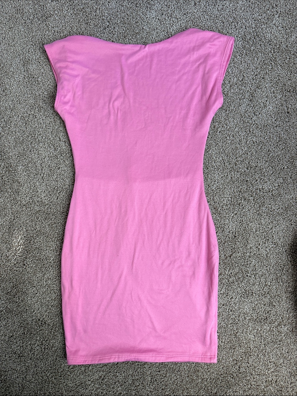 Pink Bodycon Backless Dress